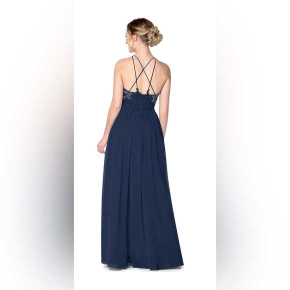 Azazie Size Large Dark Navy Bridesmaids Dress - Picture 7 of 7